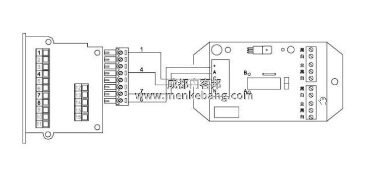 弗萊特自動(dòng)門(mén)門(mén)禁接線圖