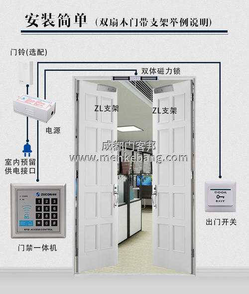 1門禁電插鎖工作原理,電子門禁電插鎖系統(tǒng)安裝維修圖